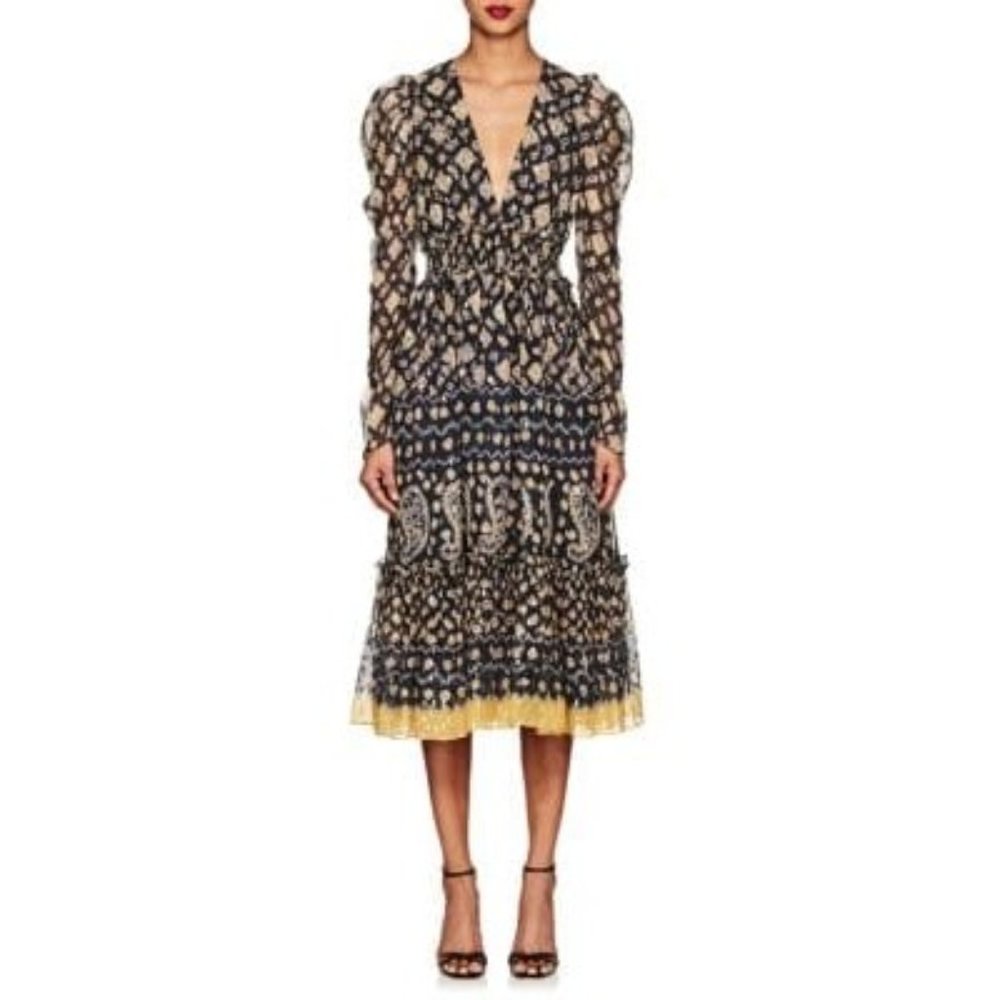 ULLA JOHNSON Karolina Silk-Blend Fil Coupé